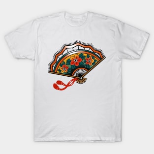 Japanese Fan Traditional Tattoo Flash T-Shirt